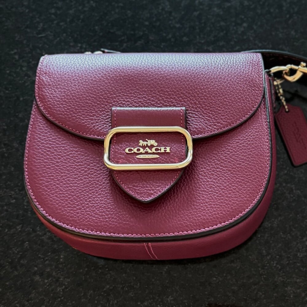 Coach Morgan Saddle Bag with 2 straps! Orig. $398 - Picture 2 of 8